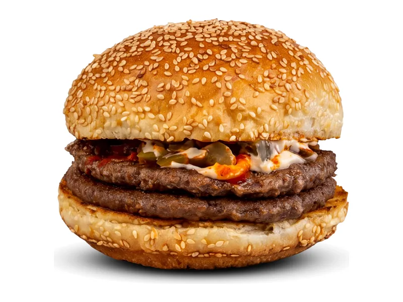 Double Hamburger Menü